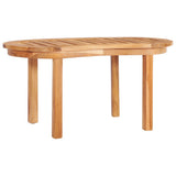 NNEVL 5 Piece Banana Garden Lounge Set Solid Teak Wood