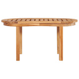 NNEVL 5 Piece Banana Garden Lounge Set Solid Teak Wood