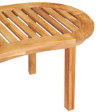 NNEVL 3 Piece Banana Garden Lounge Set Solid Teak Wood