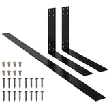 NNEVL Backrest for Pallet Sofa Black 110 cm Iron