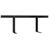 NNEVL Backrest for Pallet Sofa Black 110 cm Iron