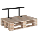 NNEVL Backrest for Pallet Sofa Black 110 cm Iron
