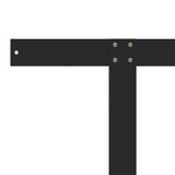 NNEVL Backrest for Pallet Sofa Black 110 cm Iron