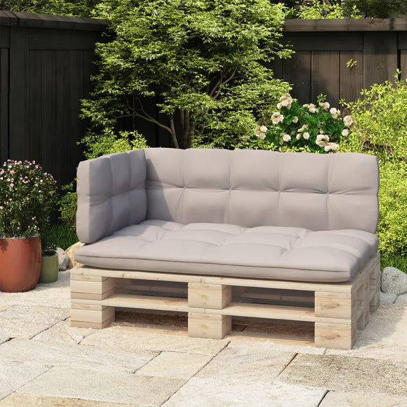 NNEVL Backrest for Pallet Sofa Black 110 cm Iron