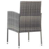 NNEVL 7 Piece Garden Dining Set Poly Rattan Anthracite & Grey