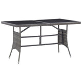 NNEVL 5 Piece Garden Dining Set Poly Rattan Anthracite & Grey