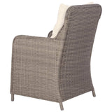 NNEVL 7 Piece Garden Dining Set Poly Rattan Brown
