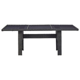 NNEVL 7 Piece Garden Dining Set Poly Rattan Black