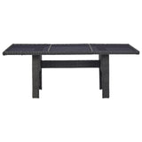 NNEVL 9 Piece Garden Dining Set Poly Rattan Black