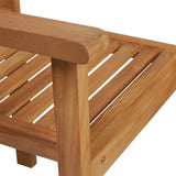 NNEVL 5 Piece Garden Dining Set Solid Teak Wood