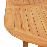 NNEVL 7 Piece Garden Dining Set with Cushions Solid Teak Wood