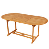 NNEVL 9 Piece Garden Dining Set with Cushions Solid Teak Wood