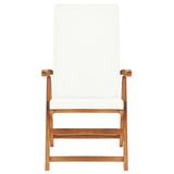 NNEVL 9 Piece Garden Dining Set with Cushions Solid Teak Wood