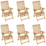 NNEVL 7 Piece Garden Dining Set Solid Teak Wood