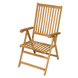 NNEVL 7 Piece Garden Dining Set Solid Teak Wood