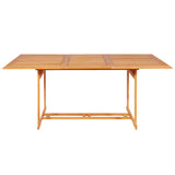 NNEVL 9 Piece Garden Dining Set Solid Teak Wood