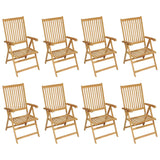NNEVL 9 Piece Garden Dining Set Solid Teak Wood