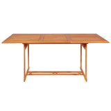 NNEVL 7 Piece Garden Dining Set Solid Teak Wood