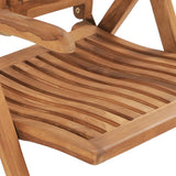 NNEVL 7 Piece Garden Dining Set Solid Teak Wood