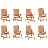 NNEVL 9 Piece Garden Dining Set Solid Teak Wood