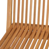 NNEVL 5 Piece Garden Dining Set Solid Teak Wood