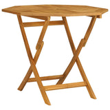 NNEVL 5 Piece Garden Dining Set Solid Teak Wood