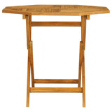 NNEVL 5 Piece Garden Dining Set Solid Teak Wood