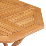 NNEVL 5 Piece Garden Dining Set Solid Teak Wood