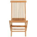 NNEVL 5 Piece Garden Dining Set Solid Teak Wood