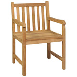 NNEVL 3 Piece Garden Dining Set Solid Teak Wood
