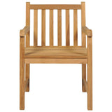 NNEVL 3 Piece Garden Dining Set Solid Teak Wood