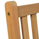 NNEVL 3 Piece Garden Dining Set Solid Teak Wood