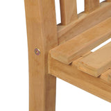 NNEVL 3 Piece Garden Dining Set Solid Teak Wood
