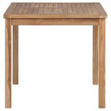 NNEVL 3 Piece Garden Dining Set Solid Teak Wood