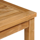NNEVL 3 Piece Garden Dining Set Solid Teak Wood
