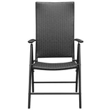 NNEVL 9 Piece Garden Dining Set Black