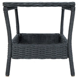 NNEVL 2 Piece Garden Lounge Set with Cushions Poly Rattan Dark Grey