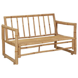 NNEVL Garden Bench with Cushions 115 cm Bamboo