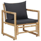 NNEVL Garden Chairs with Cushions 2 pcs Bamboo