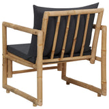 NNEVL Garden Chairs with Cushions 2 pcs Bamboo