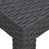 NNEVL Garden Table Anthracite 58x58x41 cm PP Rattan