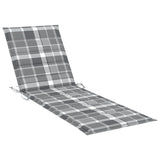 NNEVL 2-Person Garden Sun Lounger with Cushions Solid Acacia Wood