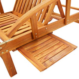 NNEVL Garden Sun Lounger with Cushion Solid Wood Acacia