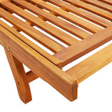 NNEVL Garden Sun Lounger with Cushion Solid Wood Acacia