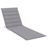 NNEVL Garden Sun Lounger with Cushion Bamboo