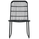 NNEVL 3 Piece Outdoor Dining Set Poly Rattan and Glass