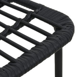 NNEVL 3 Piece Outdoor Dining Set Poly Rattan and Glass