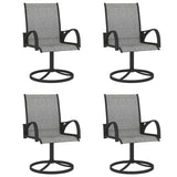 NNEVL 5 Piece Garden Dining Set Textilene and Steel