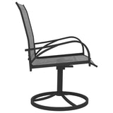 NNEVL 7 Piece Garden Dining Set Textilene and Steel