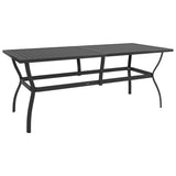 NNEVL 9 Piece Garden Dining Set Textilene and Steel